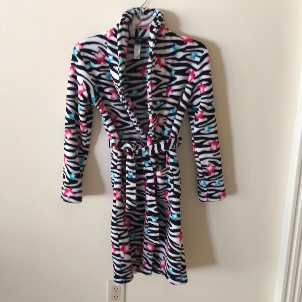 Girls fluffy robe size kids L  10-12
